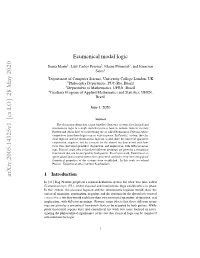 Ecumenical Modal Logic EK