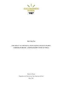 Hsin-Ying Tsai the IMPACT of ARTIFICIAL