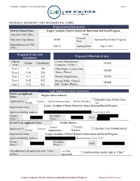(If Any) Charter Year Grades Enrollme