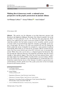 Making Direct Democracy Work: a Rational-Actor Perspective on The
