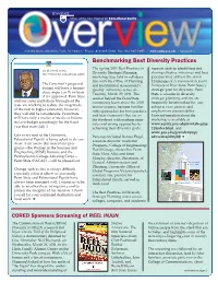 Overview Newsletter Spring 2011
