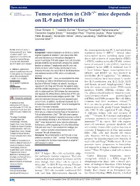 Tumor Rejection in Cblb−/− Mice Depends on IL-9 and Th9 Cells