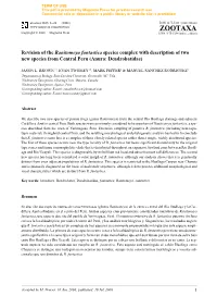 Zootaxa, Revision of the Ranitomeya Fantastica Species Complex with Description Of
