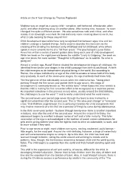 Article on the 9 Year Change by Thomas Poplawski Matthew Was An