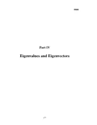 Eigenvalues and Eigenvectors