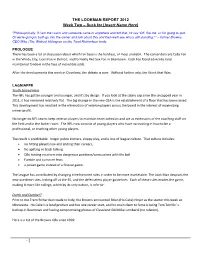 THE LOOKMAN REPORT 2012 Week Two – Suck for [Insert Name Here]