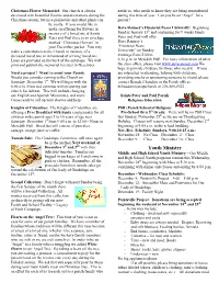 Bulletin Insert November 25 2018