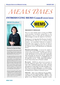 Mems Times January Edition
