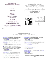 Spacelaunchinfo.Com Launch Schedule