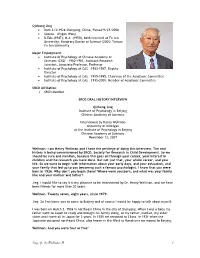 Srcd Oral History Interview