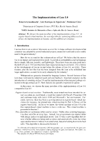 The Implementation of Lua 5.0