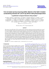 VLA Cm-Wave Survey of Young Stellar Objects in the Oph a Cluster
