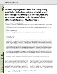 A New Phylogenetic Test for Comparing Multiple High&#X02010