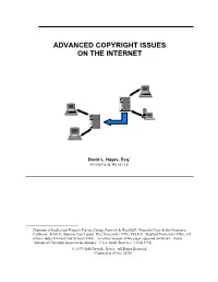 Advanced Copyright Issues on the Internet