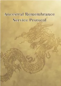 Ancestral Remembrance Service Reading