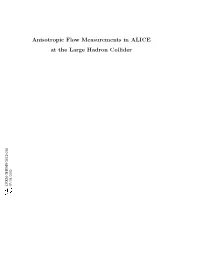 Anisotropic Flow Measurements in ALICE at the Large Hadron Collider