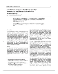 Armillaria Root Rot on Urban Trees: Another Perspective to the Root Rot Problem in Newfoundland by Pritam Singh and G