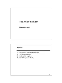 LBO Overview