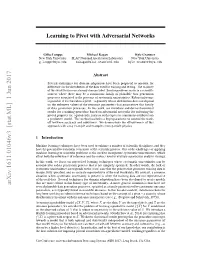 Learning to Pivot with Adversarial Networks
