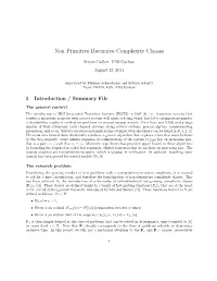 Non Primitive Recursive Complexity Classes