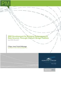 SDK Development for Bridging Heterogeneous Data Sources Through Connect Bridge Platform