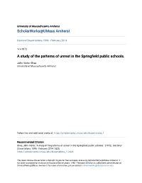 A Study of the Patterns of Unrest in the Springfield Public Schools