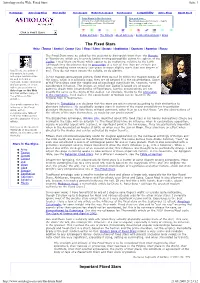 Astrology on the Web: Fixed Stars.English