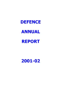 Australian Department of Defence Annual Report 2001