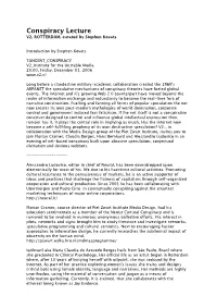 Conspiracy Lecture V2, ROTTERDAM, Curated by Stephen Kovats