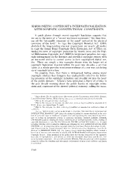 Harmonizing Copyright's Internationalization With