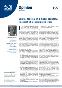 Capital Controls in a Global Economy: in Search of a Coordinated Truce