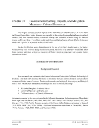 Chapter 3K. Environmental Setting, Impacts, and Mitigation Measures - Cultural Resources