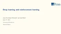 Deep Learning and Reinforcement Learning