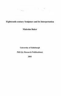 Eighteenth-Century Sculpture and Its Interpretation