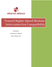 Ethernet Alliance Document