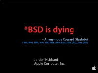 Jordan Hubbard Apple Computer, Inc. Oh Really?