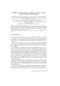 Multicolor Photometric Behavior of the Young Stellar Object V1704 Cygni