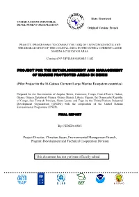 Project for the Establishment and Management of Marine Protected