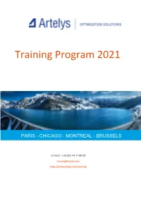 Training Program 2021