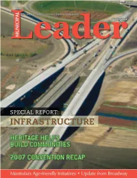 INFRASTRUCTURE Heritage Helps Build Communities 2007 Convention Recap