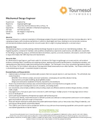 Mechanical Design Engineer
