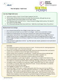 Post-16 Option - Sixth Form