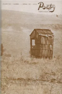 SPRING 1977 David Wagoner GWEN HEAD Four Poems