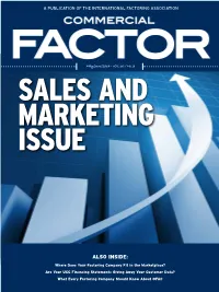 What Every Factoring Company Should Know About OFAC May/June 2014 • VOL 16 / No