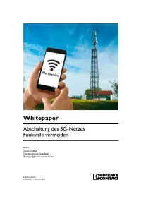 Whitepaper Abschaltung Des 3G-Netzes Funkstille Vermeiden