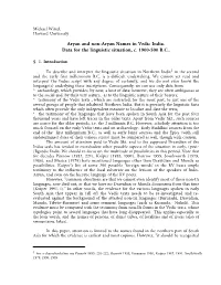 Aryan and Non-Aryan Names in Vedic India. Data for the Linguistic Situation, C