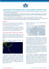 Assessment of the Impact of the Recent Typhoon Activity in Asia
