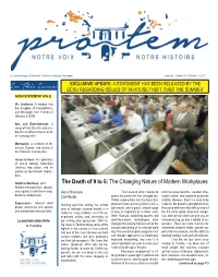 In This Issue: GCSU REGARDING ISSUES of IN-HOUSE THEFT OVER the SUMMER GCSU STATEMENT (PG 2)