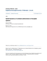 Spatial Dynamics of Overbank Sedimentation in Floodplain Systems