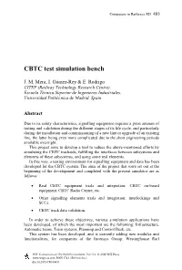 CBTC Test Simulation Bench